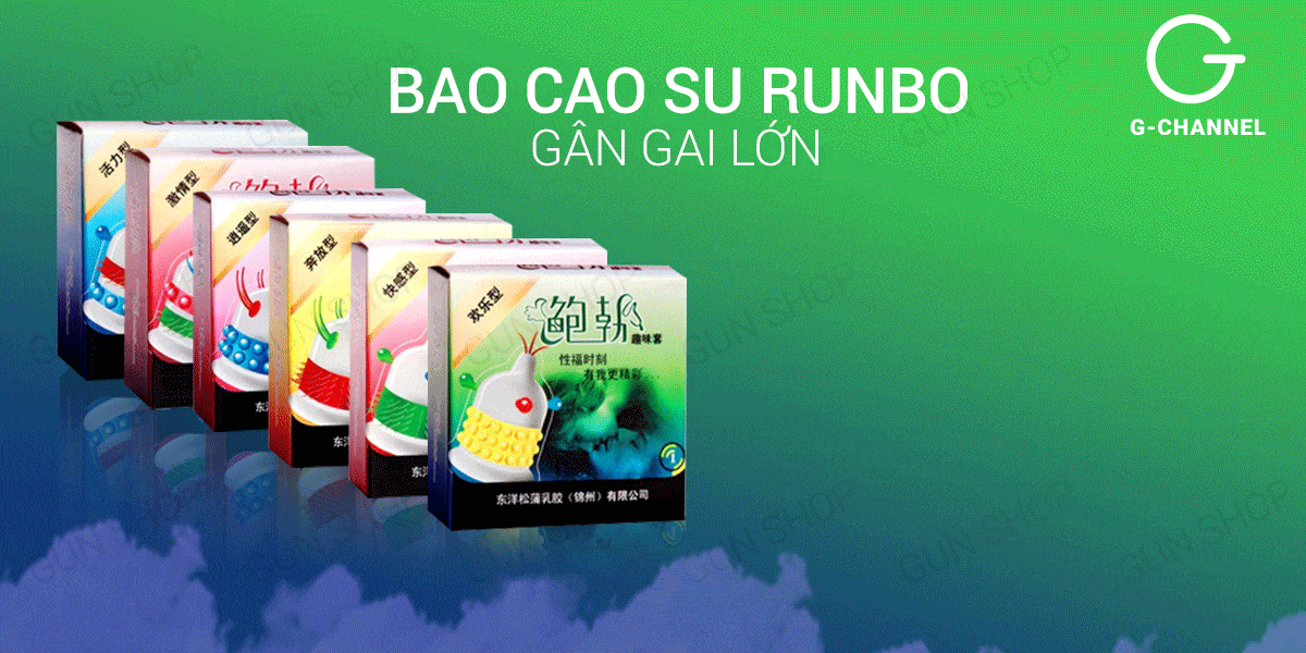 Bỏ sỉ Bộ 3 hộp bao cao su Runbo - Gân gai lớn - Hộp 1 cái hàng mới về Bỏ sỉ Bộ 3 hộp bao cao su Runbo - Gân gai lớn - Hộp 1 cái hàng mới về