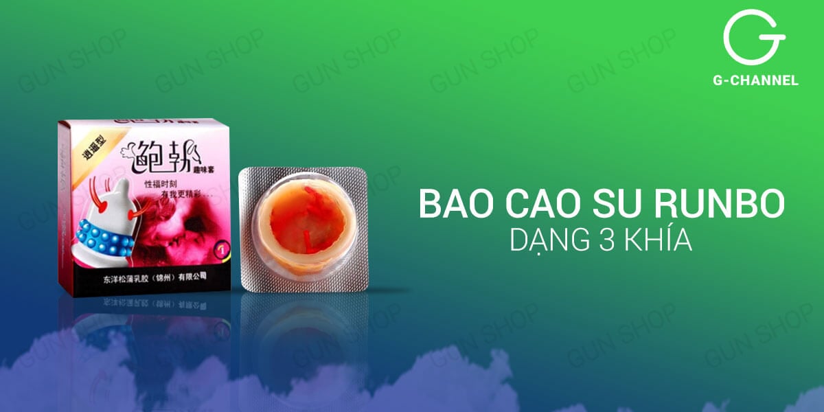 Bỏ sỉ Bộ 3 hộp bao cao su Runbo - Gân gai lớn - Hộp 1 cái hàng mới về Bỏ sỉ Bộ 3 hộp bao cao su Runbo - Gân gai lớn - Hộp 1 cái hàng mới về