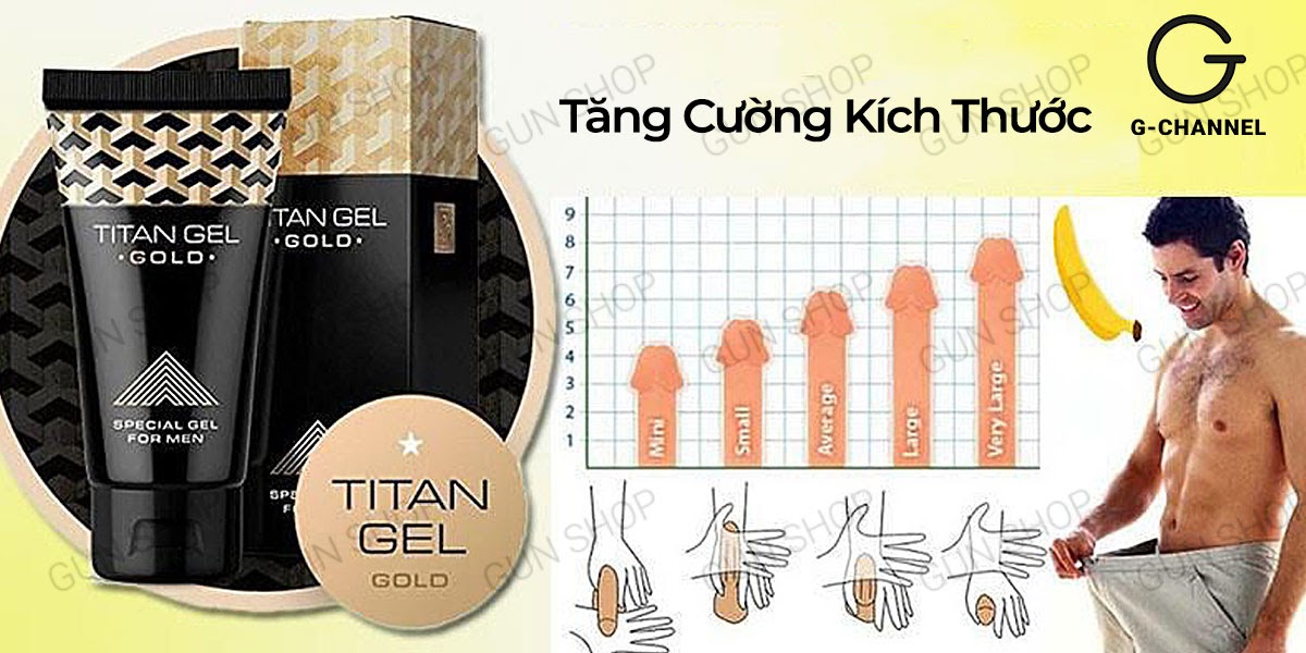 Cửa hàng bán Gel bôi trơn tăng kích thước cao cấp - Titan Gold - Chai 50ml chính hãng Cửa hàng bán Gel bôi trơn tăng kích thước cao cấp - Titan Gold - Chai 50ml chính hãng