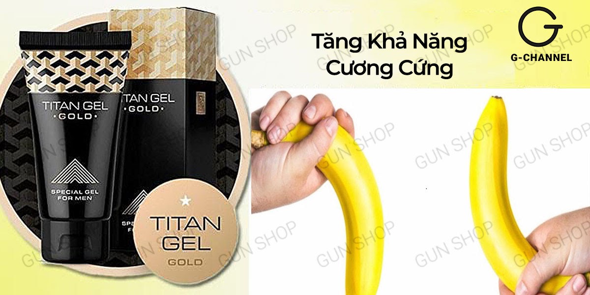 Cửa hàng bán Gel bôi trơn tăng kích thước cao cấp - Titan Gold - Chai 50ml chính hãng Cửa hàng bán Gel bôi trơn tăng kích thước cao cấp - Titan Gold - Chai 50ml chính hãng
