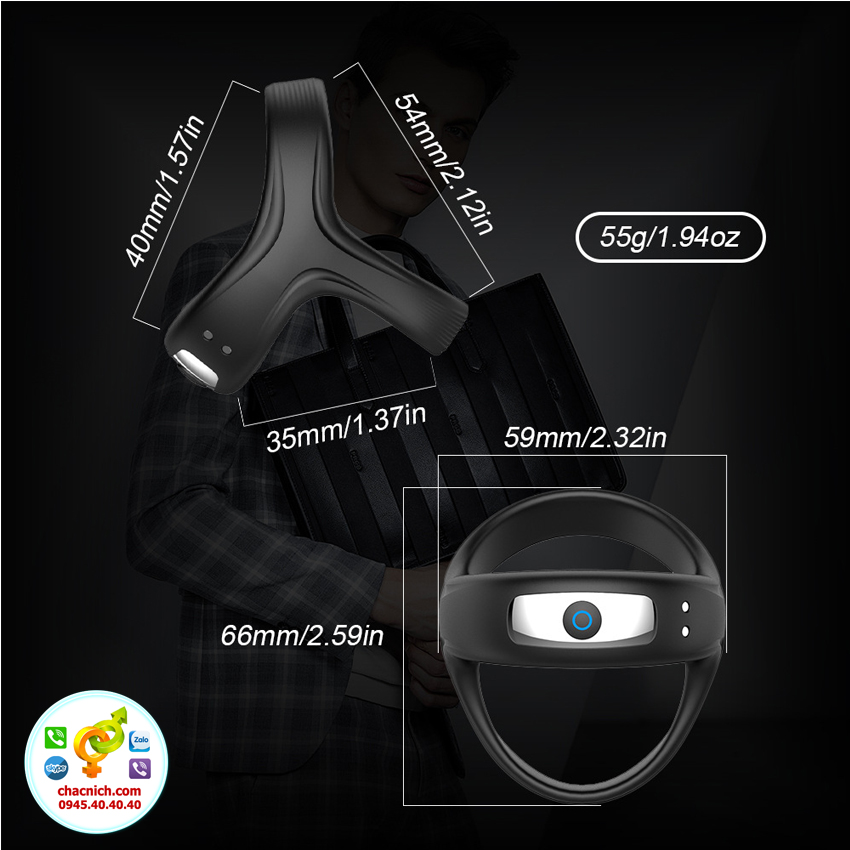 Kho sỉ Vòng đeo dương vật cao cấp 10 chức năng rung CHEVEN 3 in 1 hàng xách tay Kho sỉ Vòng đeo dương vật cao cấp 10 chức năng rung CHEVEN 3 in 1 hàng xách tay