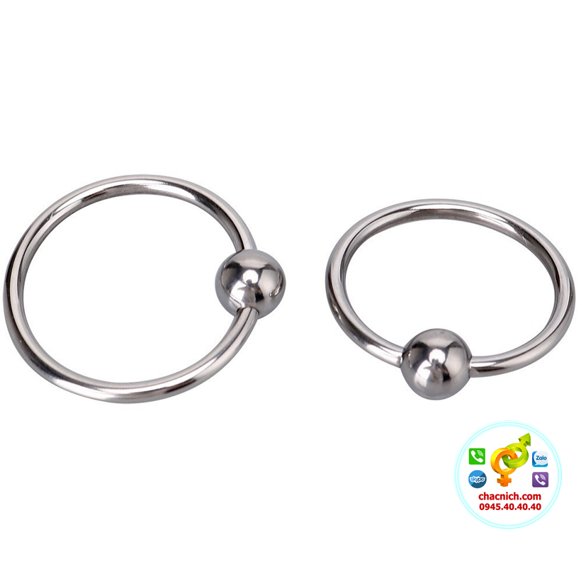 Khoen đeo đầu khấc dương vật inox 1 bi bền chắc, tăng khoái cảm Khoen đeo đầu khấc dương vật inox 1 bi bền chắc, tăng khoái cảm